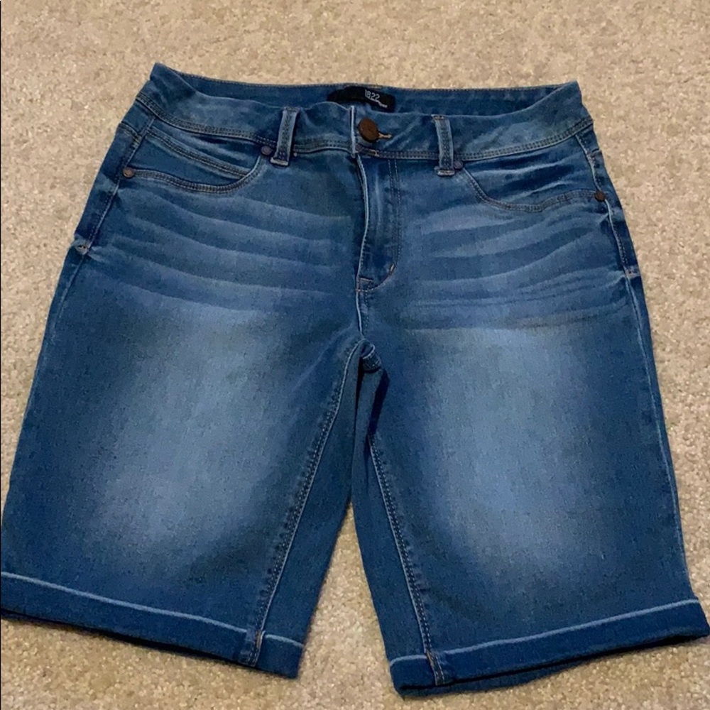 Denim Bermuda shorts